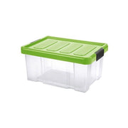 Tontarelli 8035638AI9 Puzzle Box Contenitore Salvaspazio con Coperchio e Chiusure di Sicurezza 5 L colore Verde Gemma