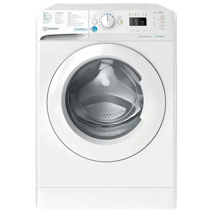 Indesit BWA 81496X WV IT - Lavatrice Carica Frontale 8 kg, 1351 rpm, Classe A, Motore Inverter e Tecnologia Water Balance Plus, (H85×L59,5×P63 cm), Bianco