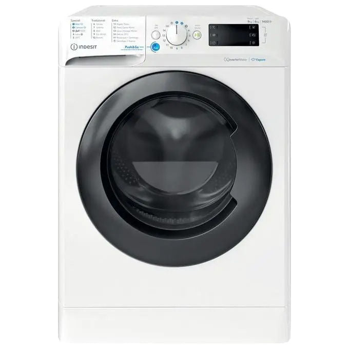 Indesit BDE 96436 WKV IT Lavasciuga Libera Installazione 9 Kg 6 Kg 1400 rpm Condensa Classe D PushandGo colore Bianco