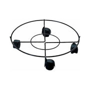 Mille Portavaso Ruote Tondo Nero 50