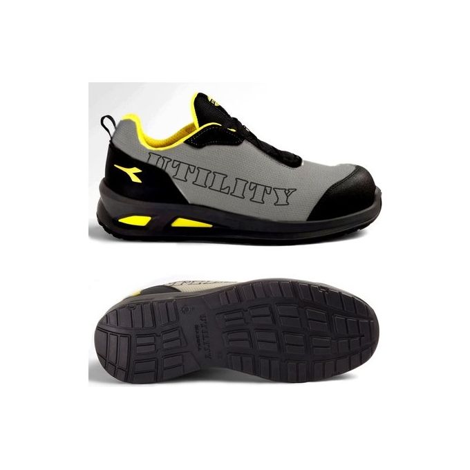 Utility Diadora 75070 Smart Softbox Low Scarpa Antinfortunistica S1PL FO SR ESD Taglia 45 colore Grigio Acciaio