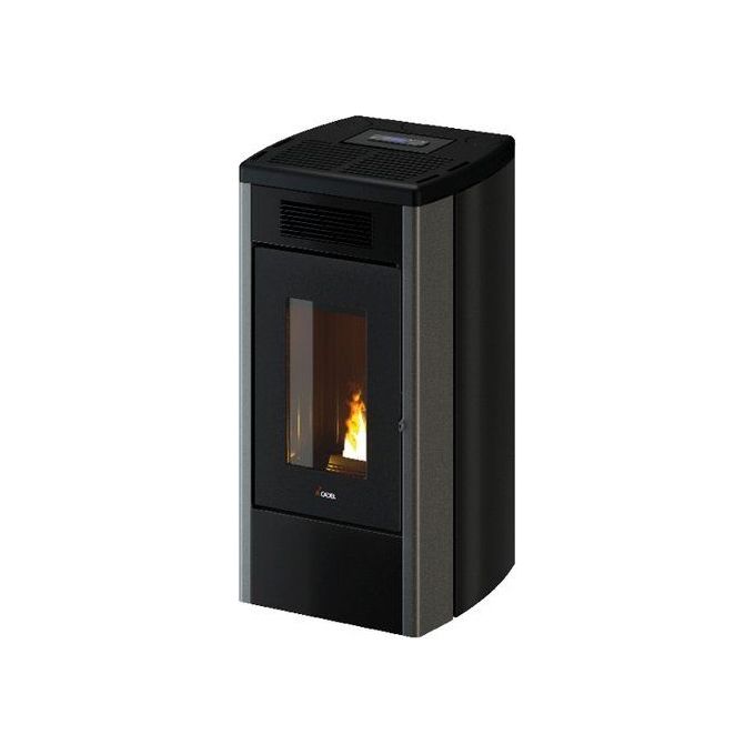 Cadel 7023115 Atena Plus 12 T2 Stufa a Pellet 12 W Ventilata Canalizzabile Wi-Fi colore Titanio