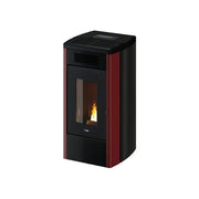 CADEL 7023116 ATENA Plus Stufa a pellet 12 kW ventilata colore Red Steel