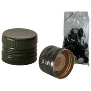 Brixo FRASCHE-013406 Tappi a Vite con Versatore per Bottiglie Vetro 31,5 mm Acciaio Inox Salvagoccia 24 Pezzi