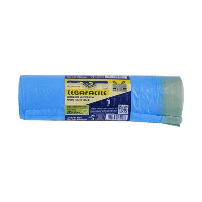 Mister Bin Sacco Immondizia Maniglia Azzurro 55X 65 Pezzi 15