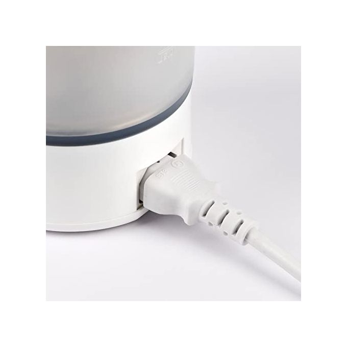 Girmi BL0301 Bollitore Pieghevole in Silicone 0.6 L 600 W Cavo Removibile BPA Free colore Bianco