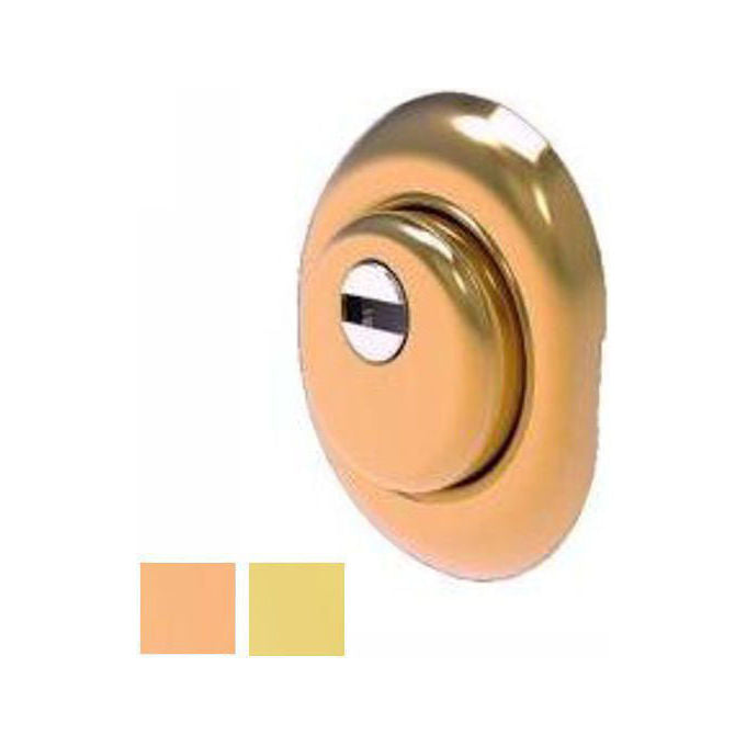 MOTTURA DF071A0MOT Defender Protezione per Cilindro di Sicurezza Regolabile da 12 a 22 mm con Fissaggio M6 o M8 Interasse 38 mm colore Ottone
