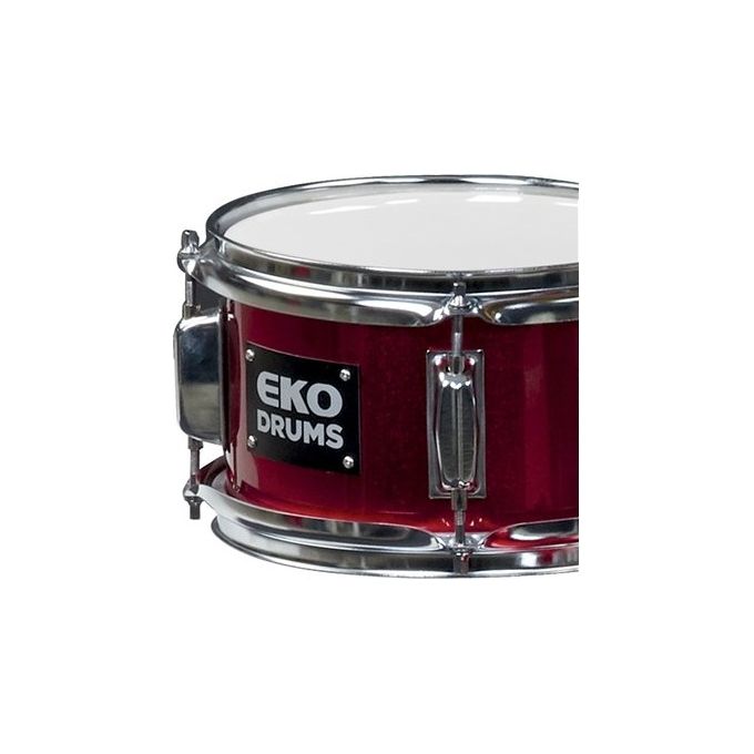 EKO ED-300 Batteria acustica 5 pezzi con Grancassa 22'' Rosso Metallizzato