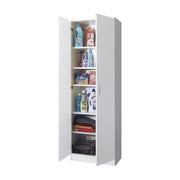 CTF 751120 Armadio Tuttopiani 2 Ante con 5 Ripiani Regolabili Spessore 18 mm (186x72x36 cm) colore Bianco