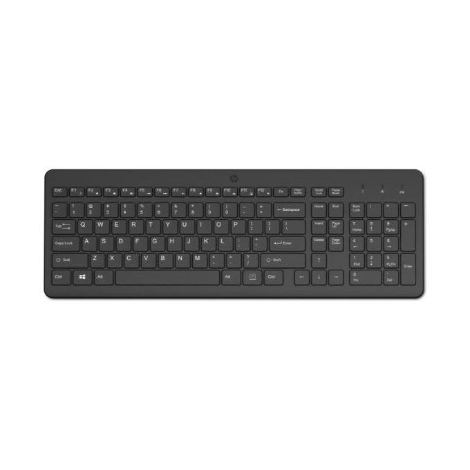 HP 805T2AA Tastiera Wireless 220 Full-size RF Wireless 2.4 GHz Tasti Chiclet Tastierino Numerico Windows 10 11 colore Nero