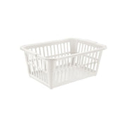 Tontarelli S2215159 Cesta Portabiancheria Traforata 35 L in Polipropilene 58x41x24 cm colore Bianco