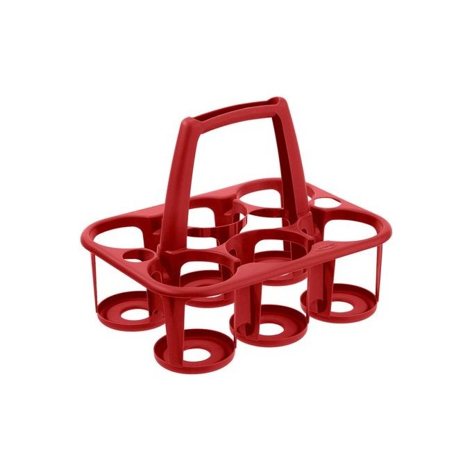 Tontarelli 8075144688 Cover Line Cestello Porta Bottiglie 6 Posti colore Rosso