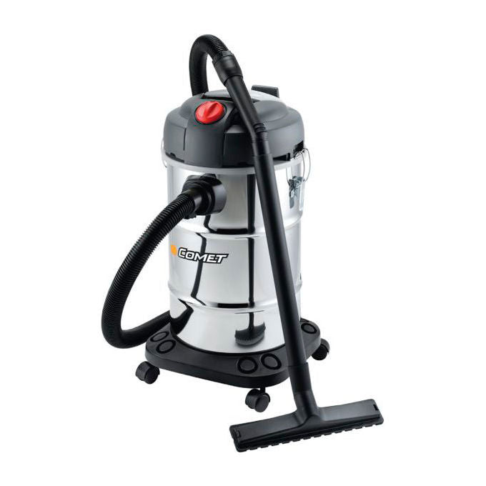 Comet CV30X Serie Premium Aspirapolvere Bidone Acciaio Inox 30 L 1600 W 70 lt-sec 27 kPa colore Acciaio Inox
