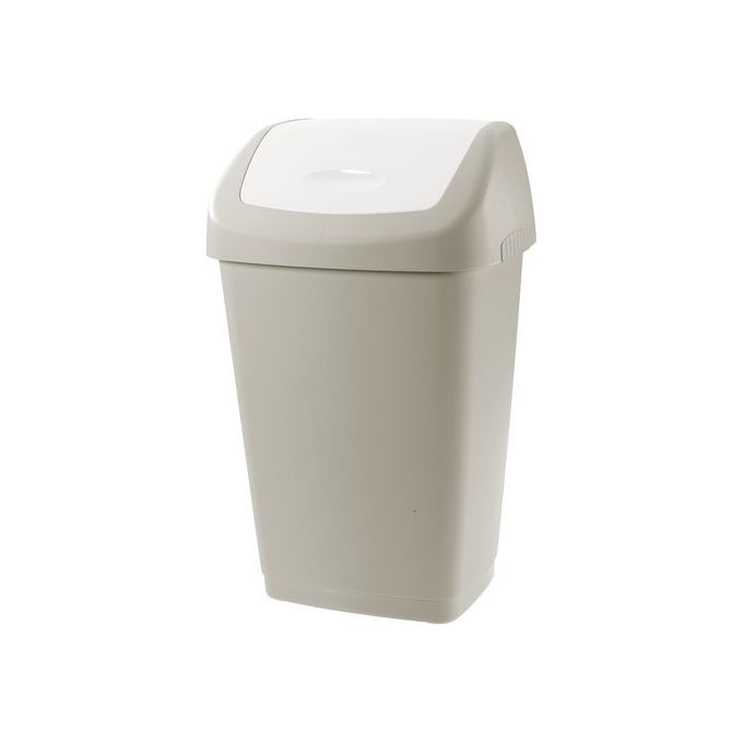Tontarelli 8101384ACE Aurora Pattumiera con Coperchio Basculante 25 L colore Tortora