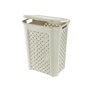 Tontarelli 2111901 Arianna Cesta Portabiancheria Traforata 30 L con Coperchio colore Angora