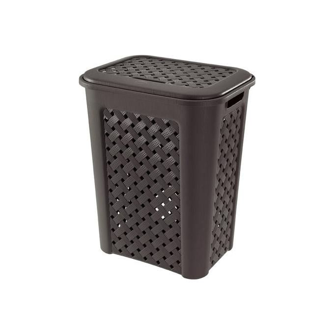 Tontarelli 2111912 Arianna Cesto Portabiancheria Traforato 30 litri colore Wenge'
