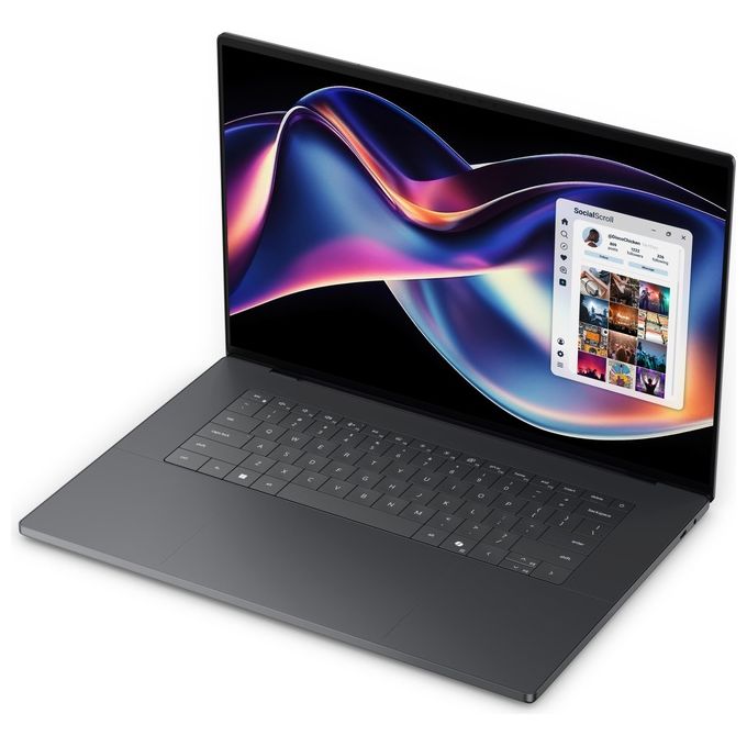Dell H48MW XPS 16 Computer portatile Intel Core Ultra X7 32 GB LPDDR5x-SDRAM 1 TB SSD Wi-Fi 7 Windows 11 Pro colore Grafite