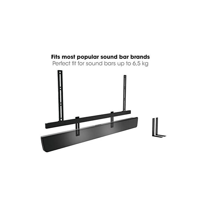 Vogel's 8153550 SOUND Supporto per Soundbar Universale fino a 6,5 Kg Altezza Regolabile e Girevole colore Nero