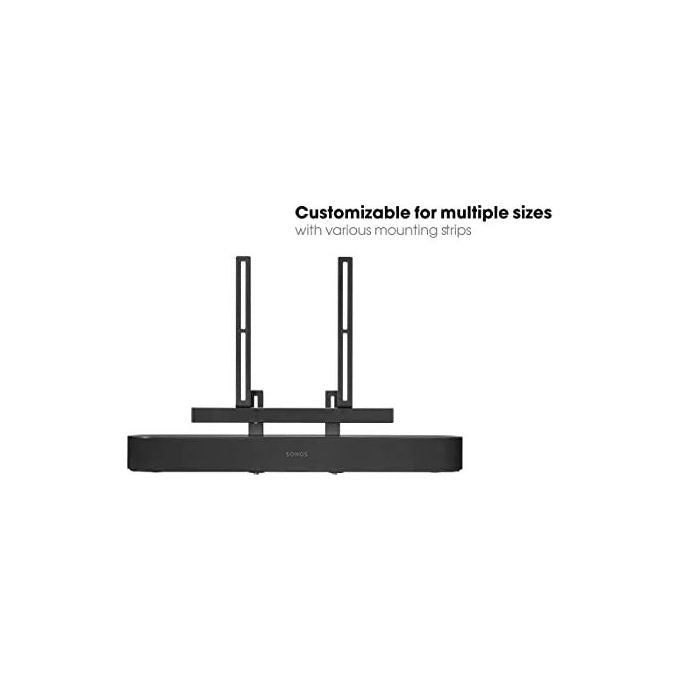 Vogel's 8153550 SOUND Supporto per Soundbar Universale fino a 6,5 Kg Altezza Regolabile e Girevole colore Nero