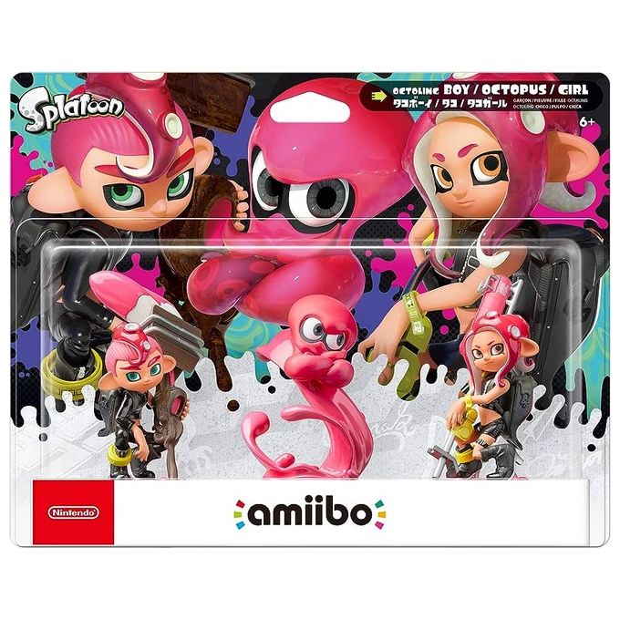 Amiibo Octoling Girl Boy Octopus Limited Edition Nintendo Switch