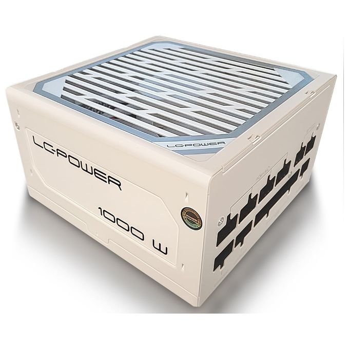 LC-Power LC1000MW V3.1 Alimentatore 1000W ATX 3.1 80+ Gold Completamente Modulare 12V-2x6 Bianco