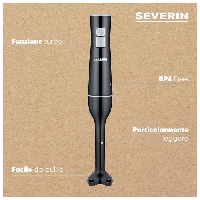 Severin SM3770 - Frullatore a Immersione 170 W Nero e Grigio