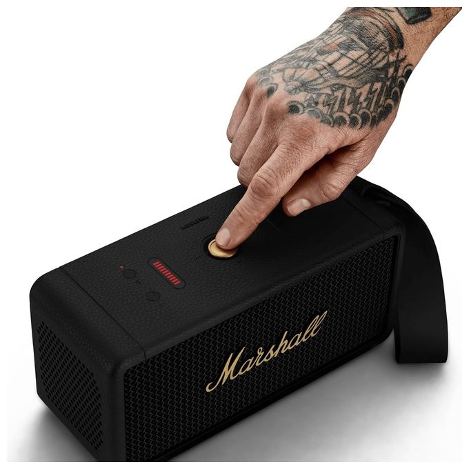 Marshall 1006034 Middleton Altoparlante Bluetooth Portatile 50W IP67 True Stereophonic 20h Autonomia colore Nero e Ottone