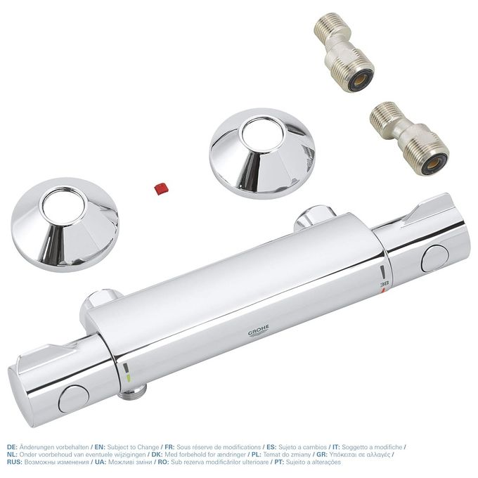 GROHE 34558000 Grohtherm 800 Miscelatore Termostatico per Doccia Tecnologia TurboStat Finitura Cromata StarLight colore Cromo