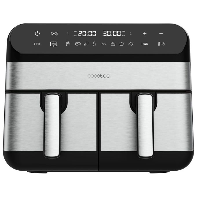 Cecotec 03489 Advance 9000 Friggitrice ad aria 9 L 2800 W 8 programmi Touch colore Nero Acciaio inox