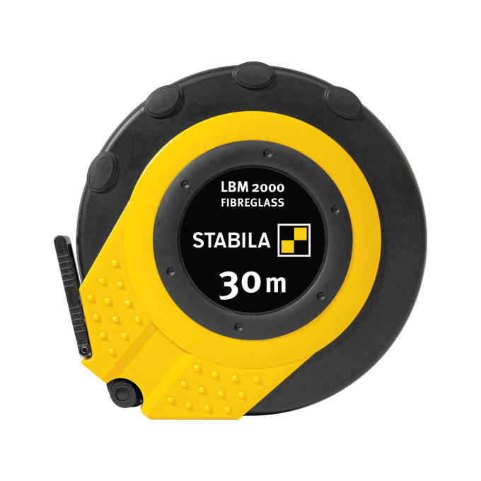 Stabila 4005069196639 Kapselbandmaß Glasfaser 50 m x 13 mm Maßanfang B EG Klasse II Hakentyp Universalhaken Material Fiberglasfarbe Weiß Farbe Weiß