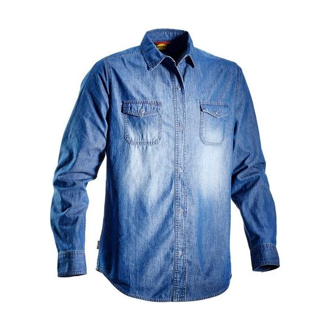 Diadora Camicia Denim Blu Washing Xxl Shirt
