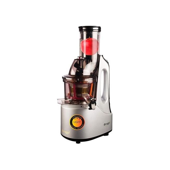 Siqur Salute 8388765572584 Estraggo Light Estrattore di Succo a Freddo Motore AC 200 W Imboccatura 75 mm colore Argento