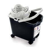Rayen 0336.12 Mery Secchio Mocio con Strizzatore Automatico 14 L Ruote Girevoli colore Grigio