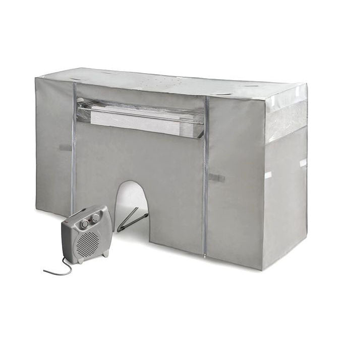 Rayen 05LTEA Copertura Stendibiancheria con Termoventilatore Estensibile 105-180 cm 2000 W colore Grigio