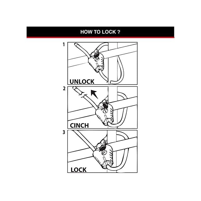 Master Lock 8418EURD Python Cavo Antifurto Regolabile 8mm