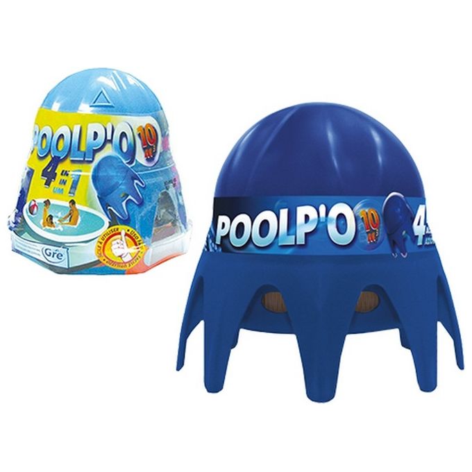 Gre 08112 Poolp'o Trattamento Acqua Piscina 4 in 1 Cloro Antialghe Flocculante Antibatterico 250g per Piscine fino a 10 m³