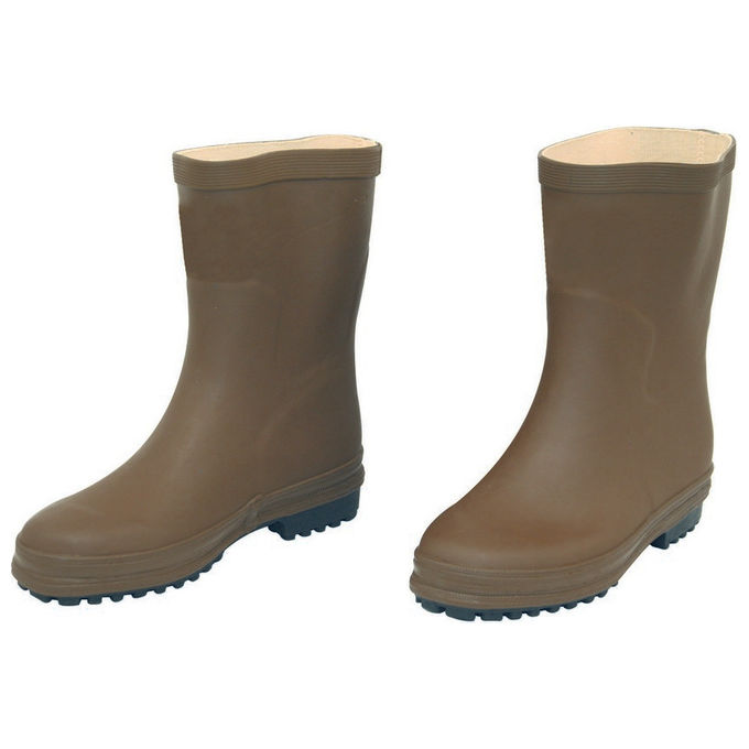 Brixo 361190 Stivali in Gomma Tronchetto Impermeabili Antiscivolo per Agricoltura ed Edilizia colore Marrone
