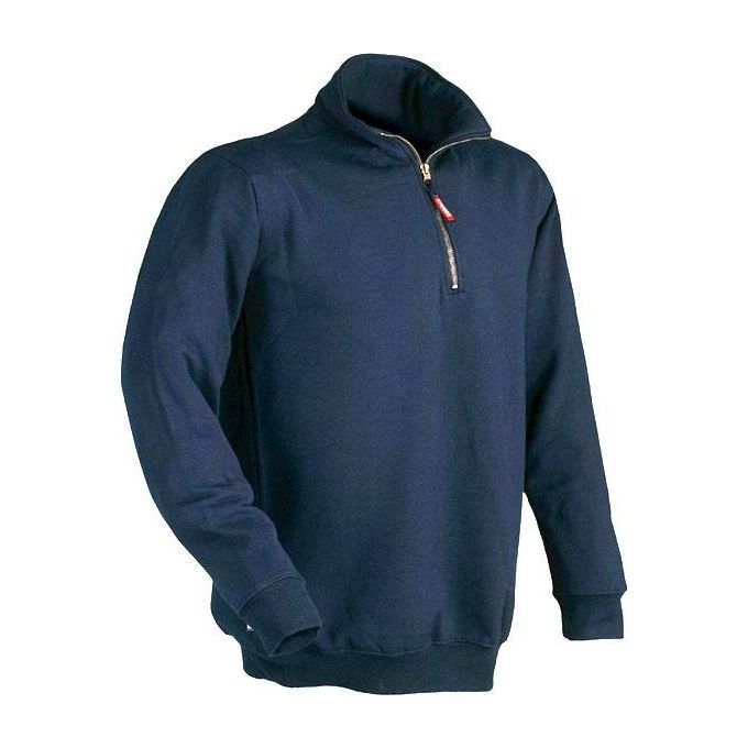 Issa Felpa Zip Corta Blu M Verena