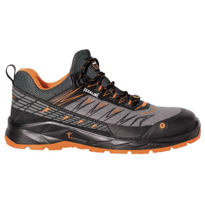 Issaline 4620043 Extreme Slip On Scarpa Antinfortunistica S3 SRC ESD Metal Free Puntale Fibra di Vetro colore Grigio e Arancio