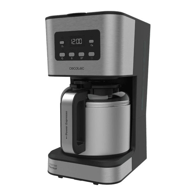 Cecotec 00274 Coffee 66 Drop and Thermo Time Macchina da caffe' Automatica Capacita' 1,2 L 10 tazze Potenza 950 W colore Nero Argento