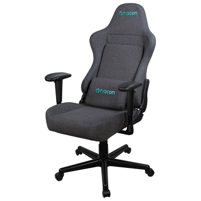 Nacon Sedia Gaming, Grigia, Ergonomica, con Cuscino Lombare