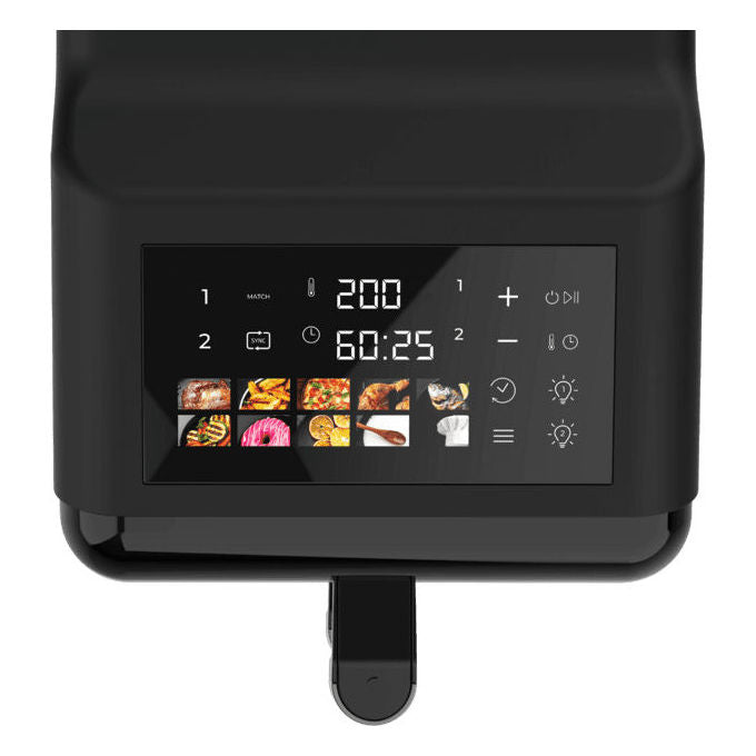 Cecotec A01EU01109325 Cecofry DuoLevel 12000 Window Friggitrice ad aria 12 L 2900 W 2 Cestelli 10 Programmi Touch colore Nero