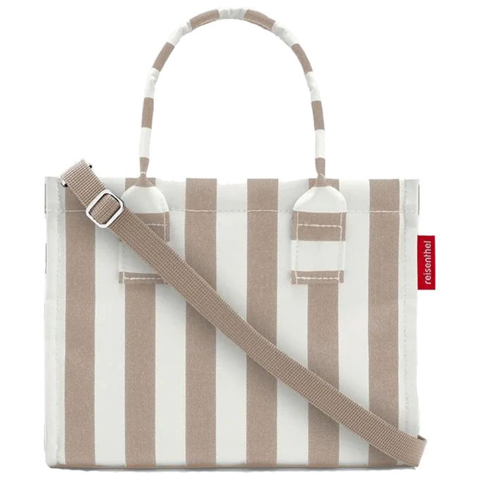 Reisenthel DAILYSHOPPERXS Daily Shopper XS Borsa idrorepellente in poliestere con tasca interna e tracolla regolabile colore Beige-White