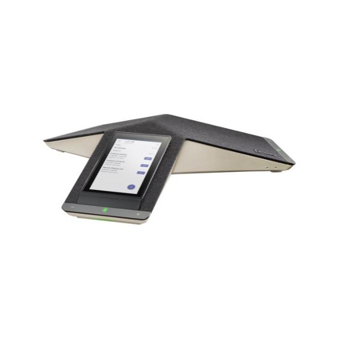 Poly 849B6AA Trio C60 Telefono IP per Conferenze con Display 5 Pollici Touchscreen Microfoni 360° Bluetooth 5.0 Wi-Fi Dual Band PoE+ colore Nero