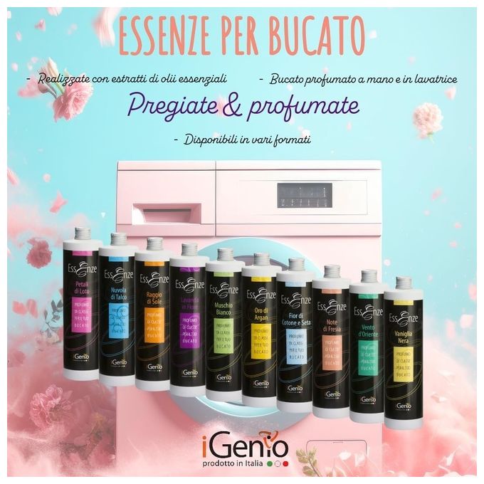 IGENIO, Essenza Bucato, Nuvola di Talco, 500 ml, Fino a 72 lavaggi