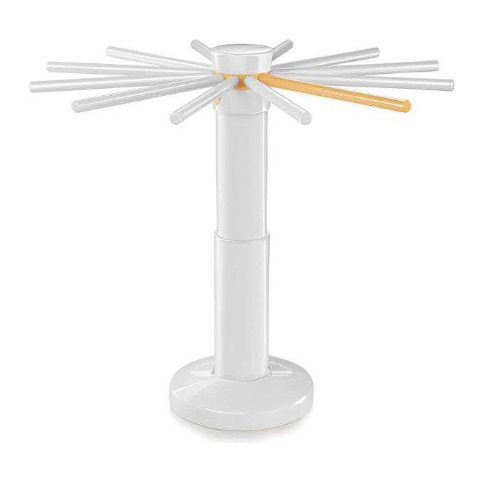 Tescoma 630874 Delicia Supporto Stendipasta Pieghevole con 12 Bracci Rimovibili Base Girevole Altezza Regolabile da 22 a 34 cm colore Bianco