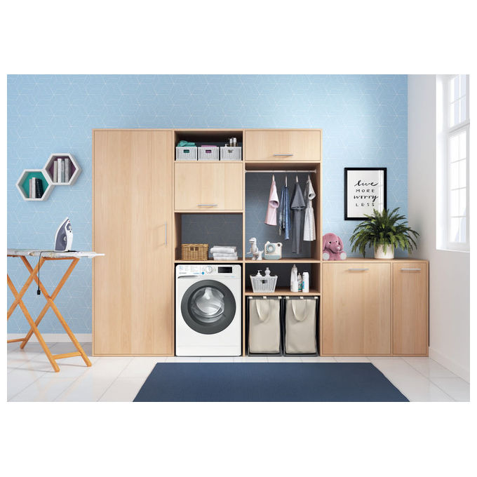 Indesit BWE91498XWKVIT Lavatrice a libera installazione 9 Kg 1351 rpm Classe A Inverter Vapore (85x60x63 cm) colore Bianco