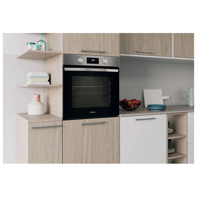 Indesit IO 278P X Forno Multifunzione Inox 71L Classe A++ Pirolitico