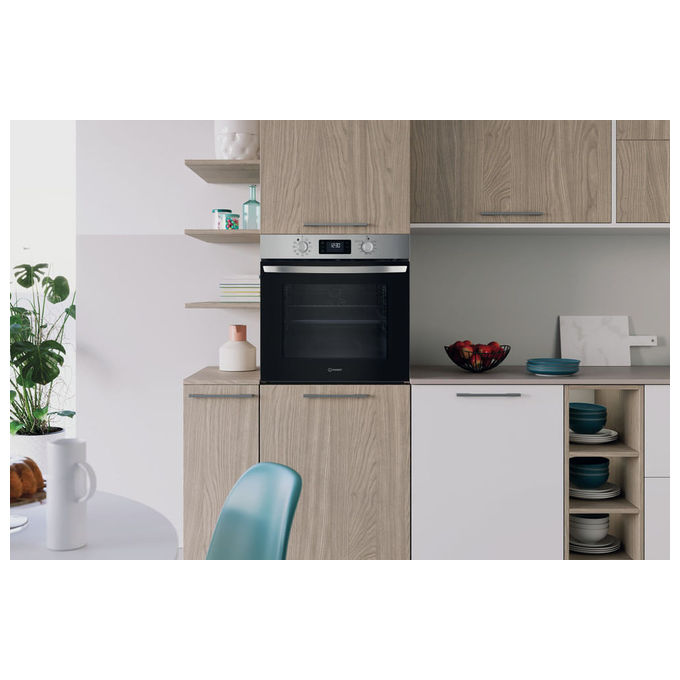 Indesit IO 278P X Forno Multifunzione Inox 71L Classe A++ Pirolitico