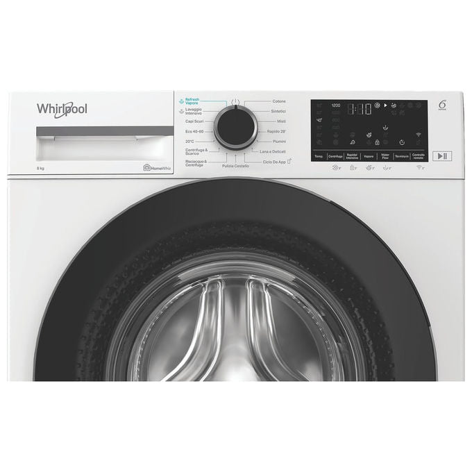 Whirlpool 859993350340 WAM R268WB IT Lavatrice a libera installazione 8 Kg 1200 rpm Classe A Tecnologia Inverter Partenza Differita (60x44 4x84 5 cm) colore Bianco